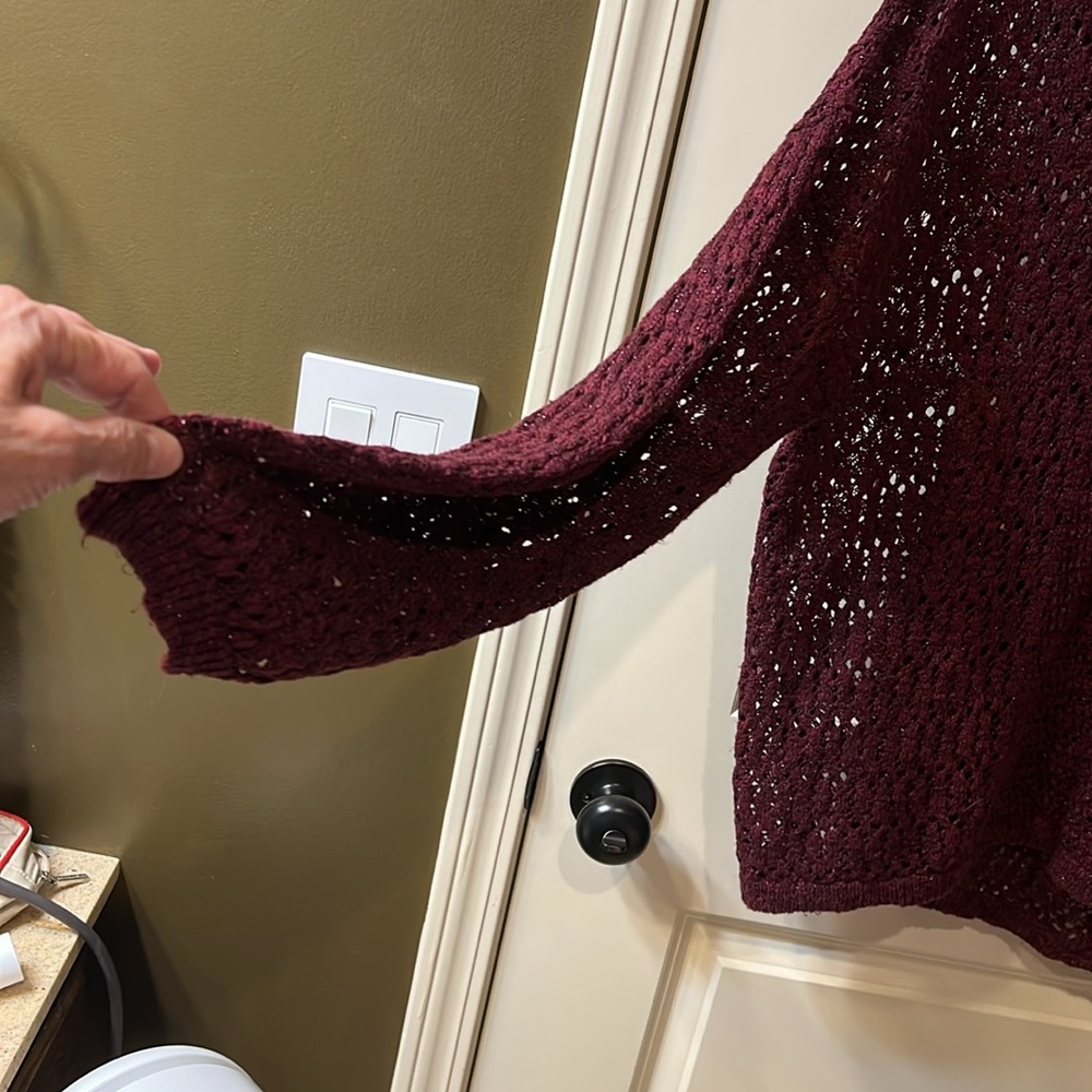 3x Inc  Maroon Cowl Neck Sweater  compliments waiting - Picture 3 of 6